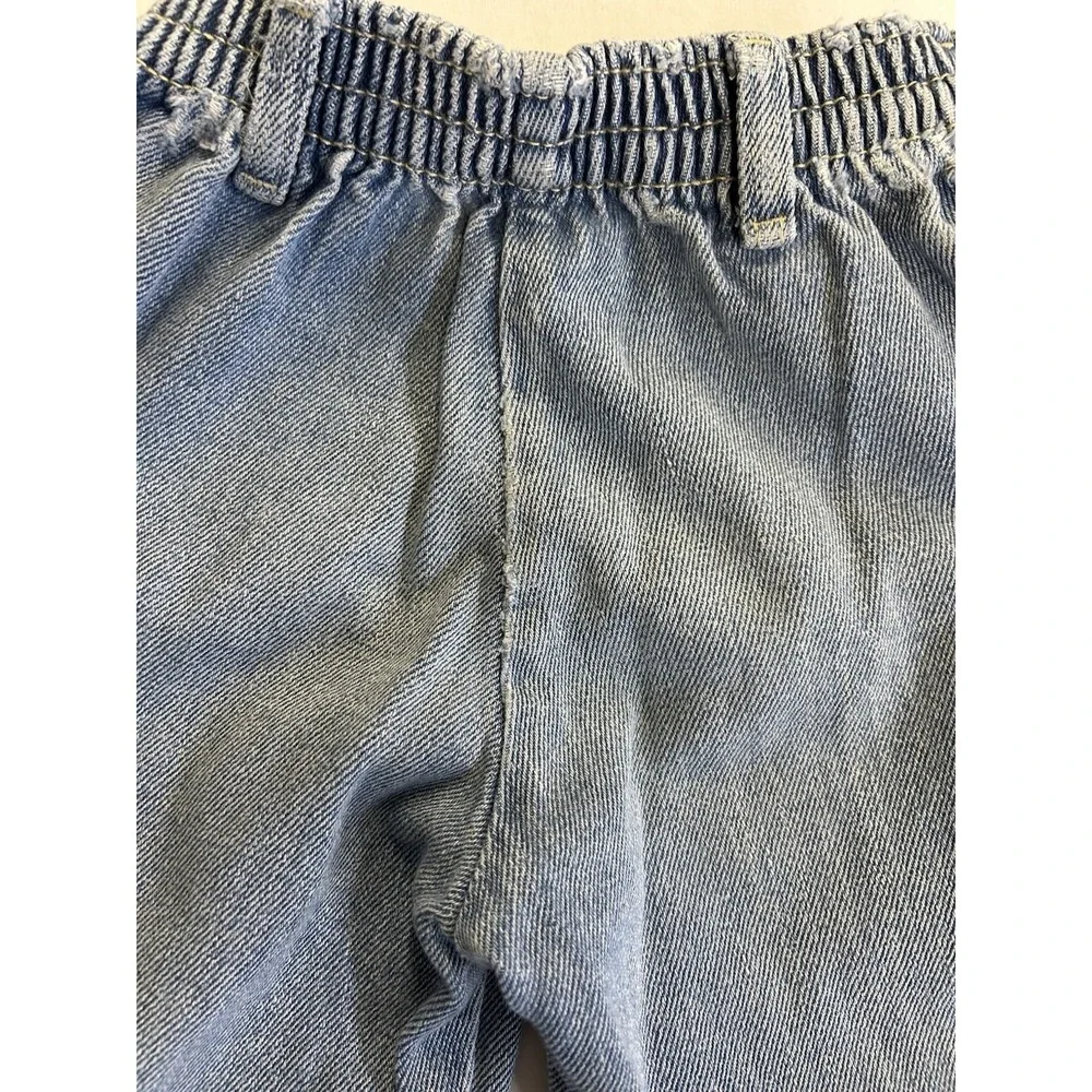 Vintage Blues In Motion 3T Light Wash Denim Jeans Toddler Elastic Back Waist 90s